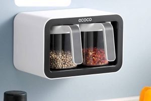 Kệ Đựng Gia Vị Gắn Tường ECOCO 3 Ngăn E2007