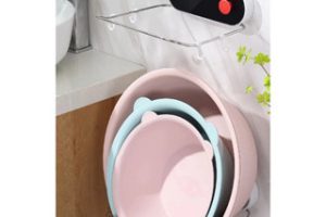 GIÁ ĐỂ THAU CHẬU NHÀ TẮM CÓ MÓC TREO ECOCO E2128