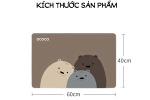 Thảm Lau Chân ECOCO E24008 Siêu Thấm Hút 2 tham lau chan ecoco sieu tham hut chong tron truot