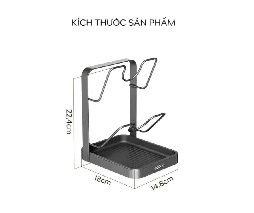 Kệ để vung nồi thớt để bàn ECOCO E25174
