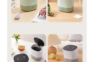 Thùng rác mini ECOCO E2241 thiết kế mở nắp một chạm