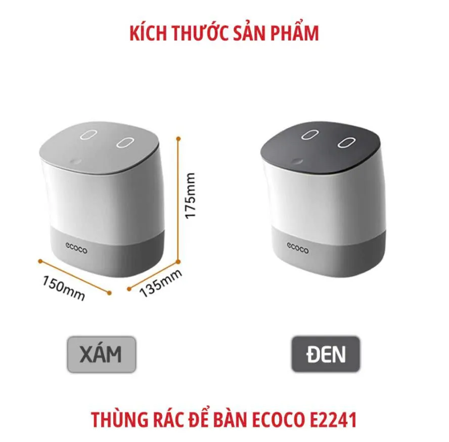 Thùng rác mini để bàn ECOCO E2241
