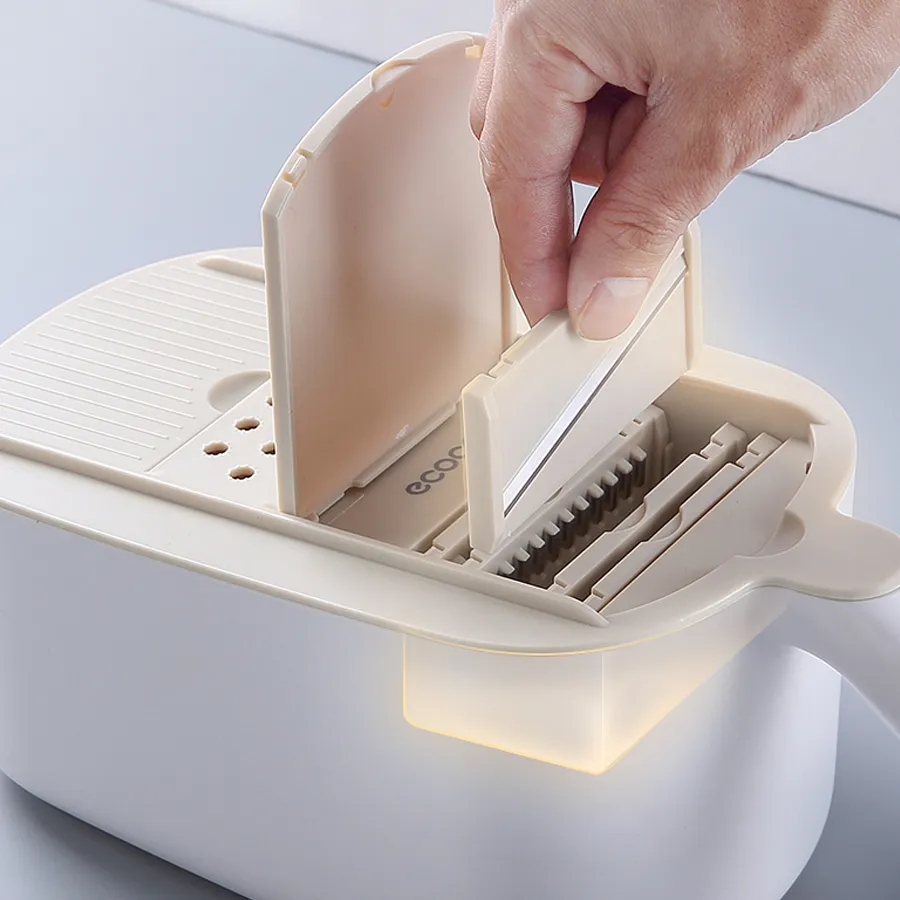 Dụng Cụ Bào Gọt Rau Củ ECOCO E1909 | Dao Gọt Vỏ Rau Củ Đa Năng 6 Dụng cụ bào gọt củ quả e1909