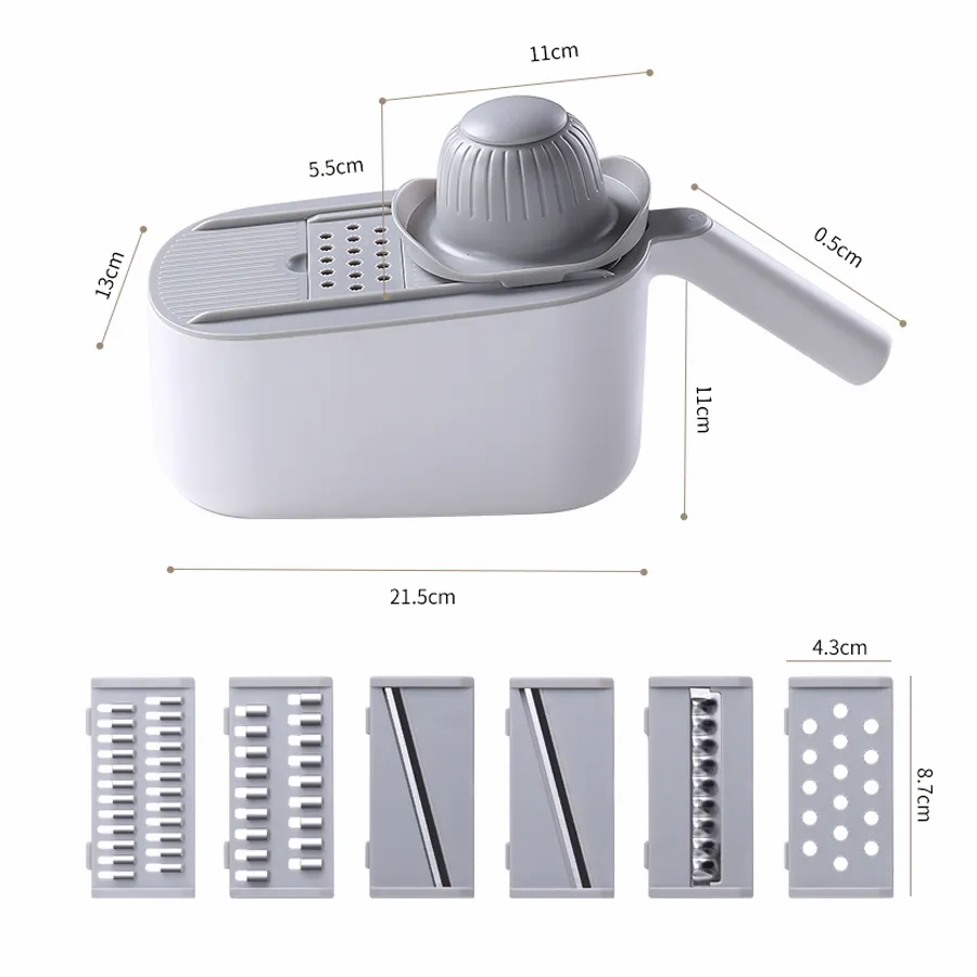 Dụng Cụ Bào Gọt Rau Củ ECOCO E1909 | Dao Gọt Vỏ Rau Củ Đa Năng 7 Dụng cụ bào gọt củ quả e1909