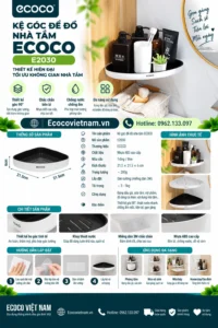 Kệ Góc Để Đồ Nhà Tắm ECOCO