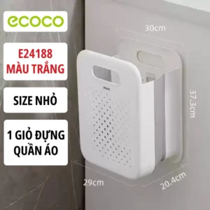 GIỏ đựng quần áo dán tường gấp gọn ecoco