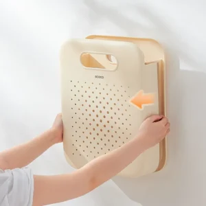 GIỏ đựng quần áo dán tường gấp gọn ecoco