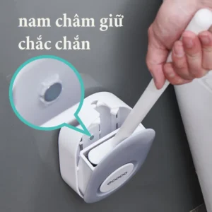 Cọ Vệ Sinh Nhà Vệ Sinh ECOCO E2204 | Bàn Chải Cọ Bồn Cầu Dán Tường Không Khoan 13 Cọ vệ sinh đầu dẹt silicon