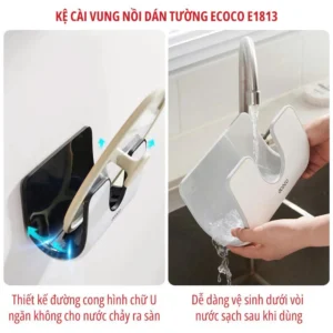 Giá Cài Nắp Vung Cài Thớt ECOCO E1813 | Kệ Để Nắp Nồi Dán Tường 13 Giá cài thớt ECOCO E1813