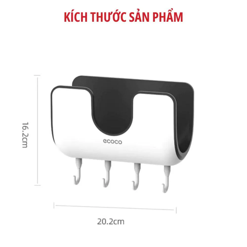 Giá Cài Nắp Vung Cài Thớt ECOCO E1813 | Kệ Để Nắp Nồi Dán Tường 8 Giá cài nắp vung nồi thớt e1813