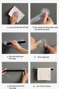 Cách Lắp Đặt Kệ Dán Tường Ecoco
