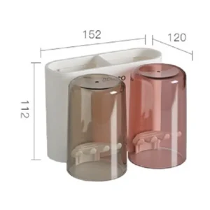 Kệ Để Bàn Chải Đánh Răng ECOCO E1924-E1925-E1926 | Kèm Cốc Từ Tính Cao Cấp 24 Kệ để bàn chải đánh răng kèm cốc