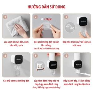 nhả kem đánh răng đơn cao cấp ecoco
