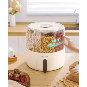 Thùng Đựng Hạt 6 Ngăn ECOCO E2332 - E2333 | Hộp Đựng Ngũ Cốc Chống Ẩm Thông Minh 19 Thùng đựng hạt thông minh