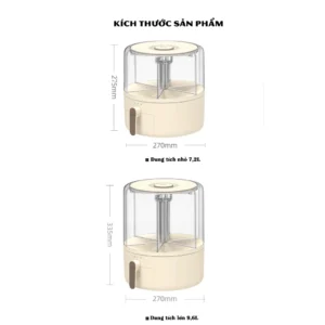 Thùng Đựng Hạt 6 Ngăn ECOCO E2332 - E2333 | Hộp Đựng Ngũ Cốc Chống Ẩm Thông Minh 21 Thùng đựng hạt thông minh