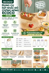Dụng Cụ Kẹp Nhấc Đồ Chống Nóng ECOCO E2249