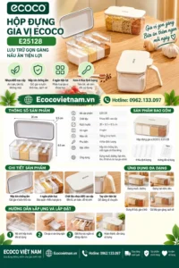 Hộp đựng gia vị ecoco