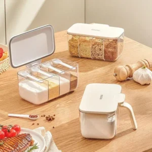 Sắp xếp gia vị nhà bếp gọn gàng