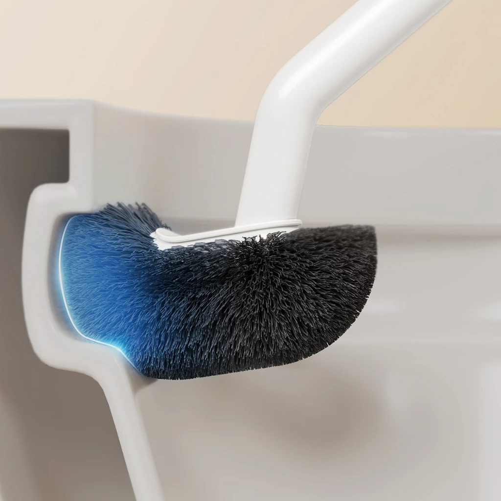 Chổi Cọ Bồn Cầu ECOCO E25044 Treo Tường | Cọ Toilet Chữ S 360° 6 Chổi cọ bộn cầu lông cước Ecoco E25044