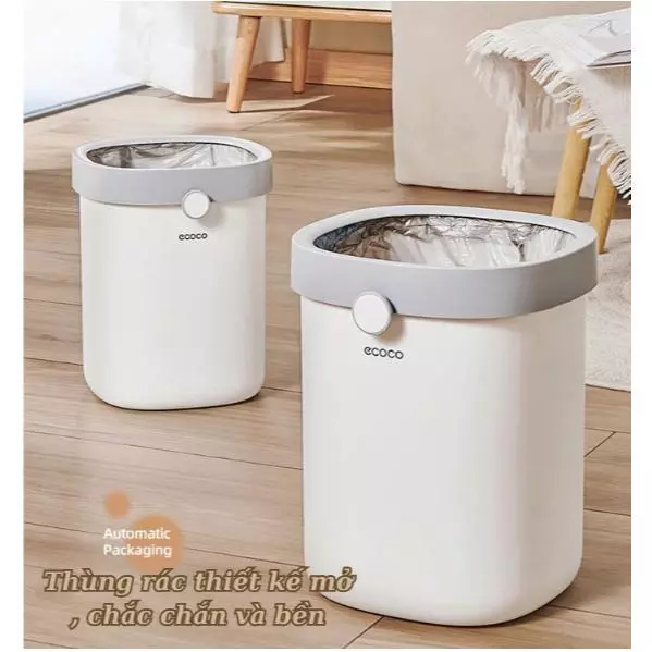 Thùng Rác Thông Minh ECOCO E24215 E24216 | Thiết Kế Mở, Đóng Gói Túi Rác Tự Động 2 thùng rác thông minh ECOCO E24215 E24216