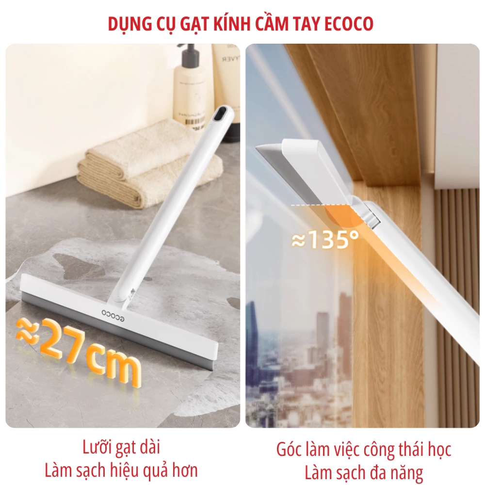 Cây Gạt Nước Gạt Kính ECOCO E25213 Cán Xoay 180° 4 Cây gạt nước gạt kính Ecoco E25213